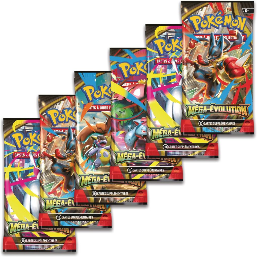 Pack de 6 boosters Pokémon Méga-Évolution ME01