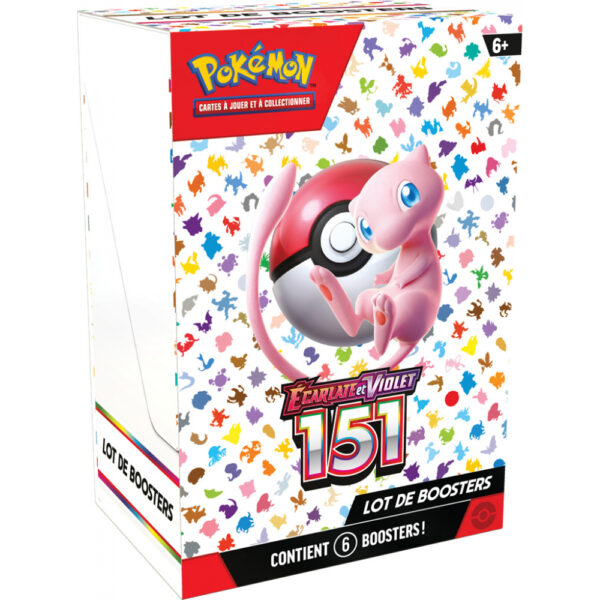 Bundle 6 Boosters Pokémon Écarlate et Violet 151 (EV3.5)