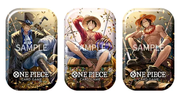 One Piece Card Game - Lot de 3 Tin Pack Set Vol.2 (TS-02) : Luffy, Ace & Sabo
