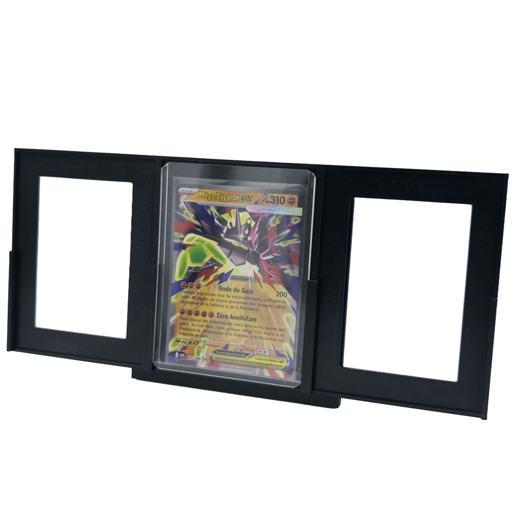 Cadre d'exposition 3 toploaders pour cartes Pokémon