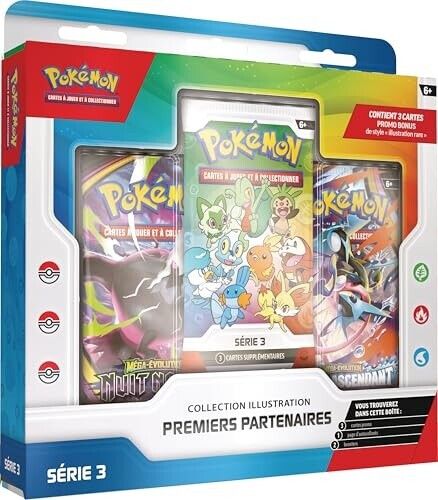 Collection Pokémon Illustration Premiers Partenaires Série 3